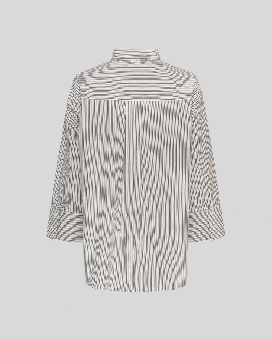 Striped shirt on a light gray background