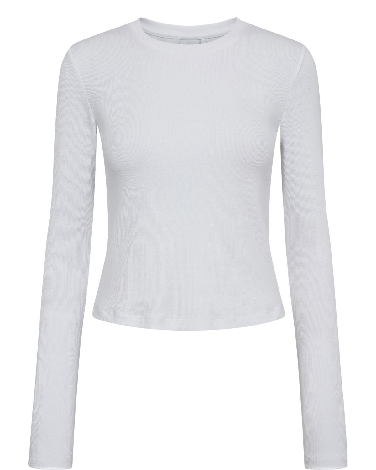 White long-sleeve shirt on a white background