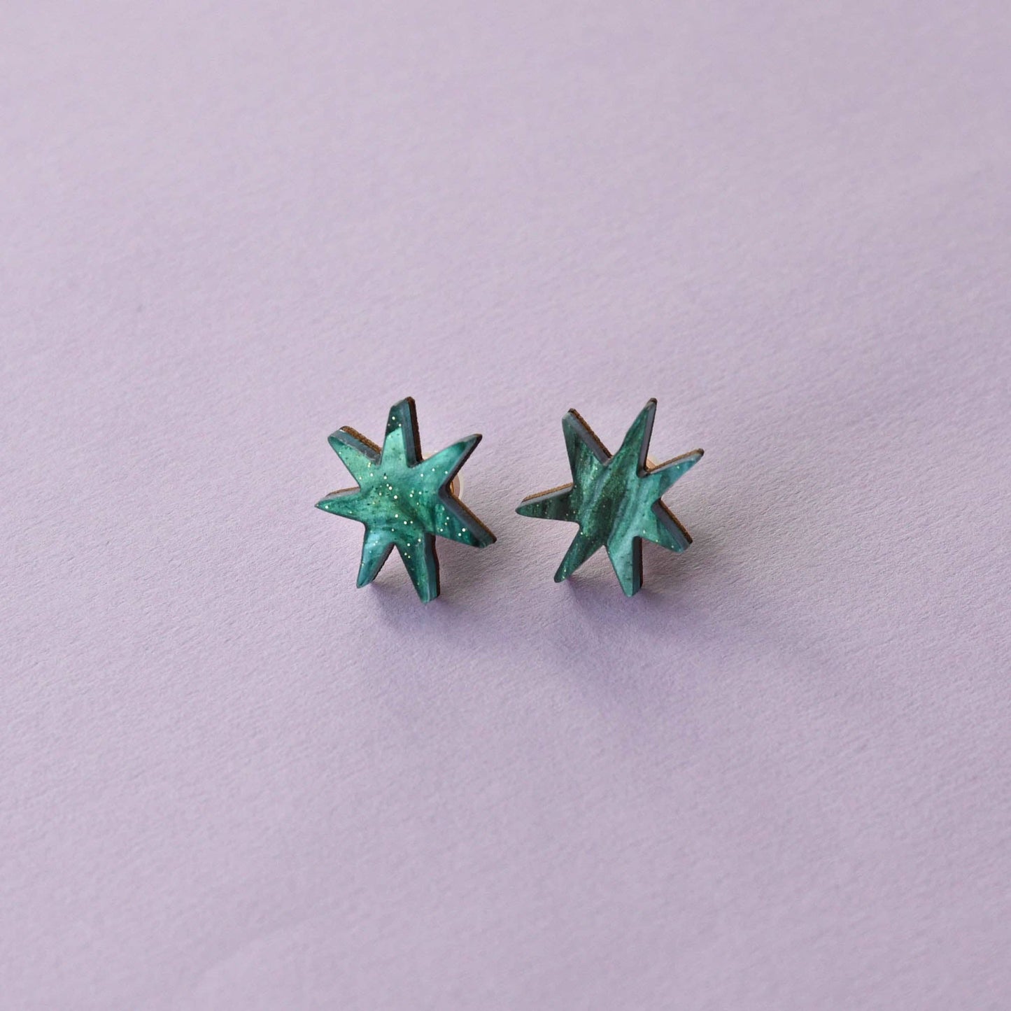 Pepper You Hand Drawn Star Studs