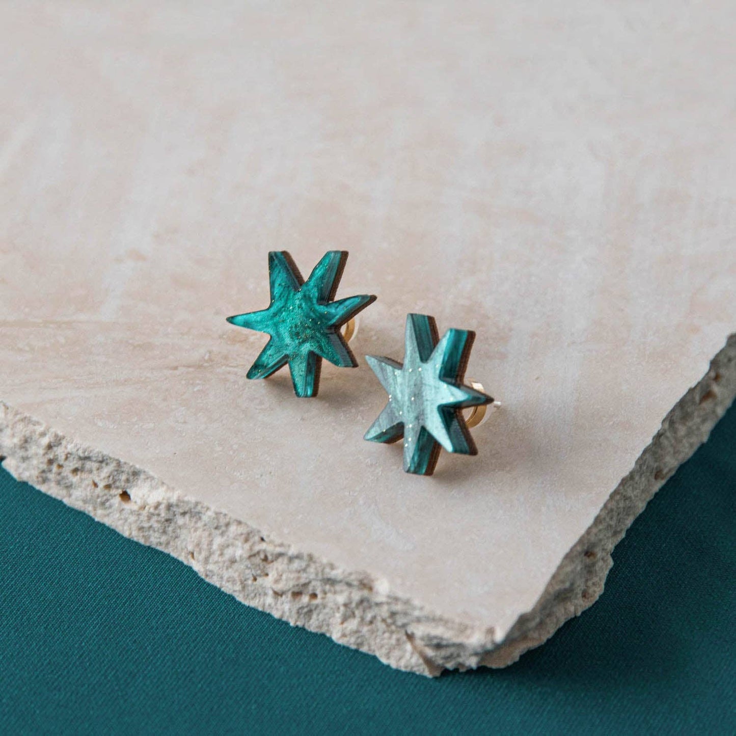 Pepper You Hand Drawn Star Studs