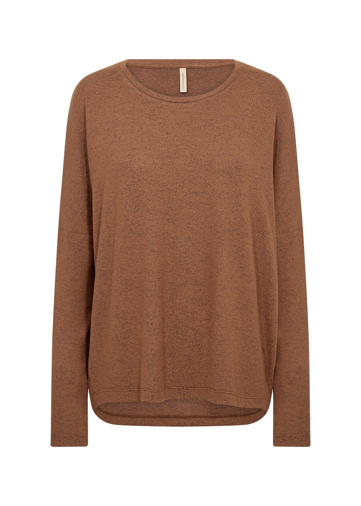 Brown sweater on a white background