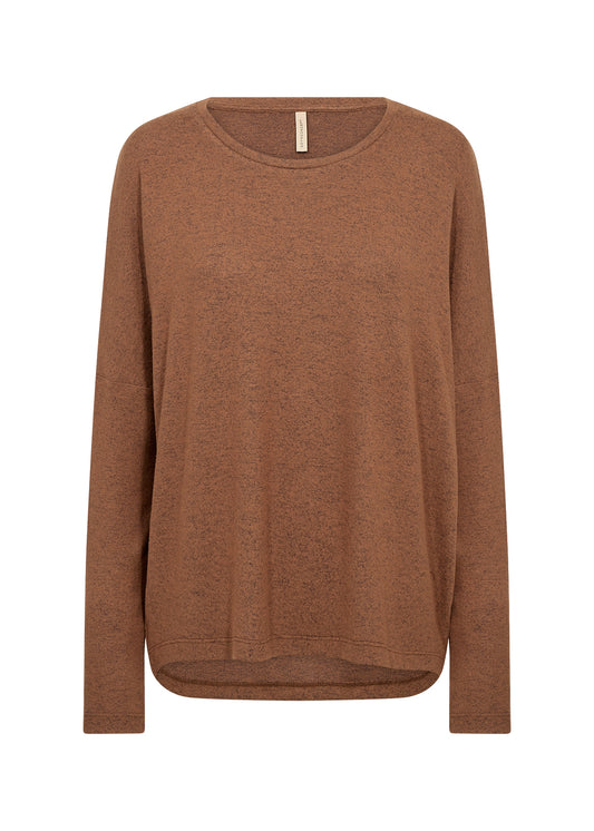 Brown sweater on a white background