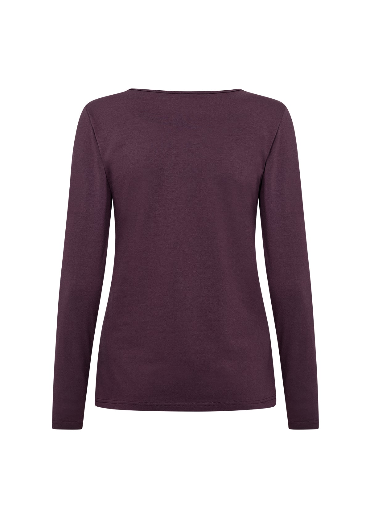 Purple long-sleeve shirt on a white background