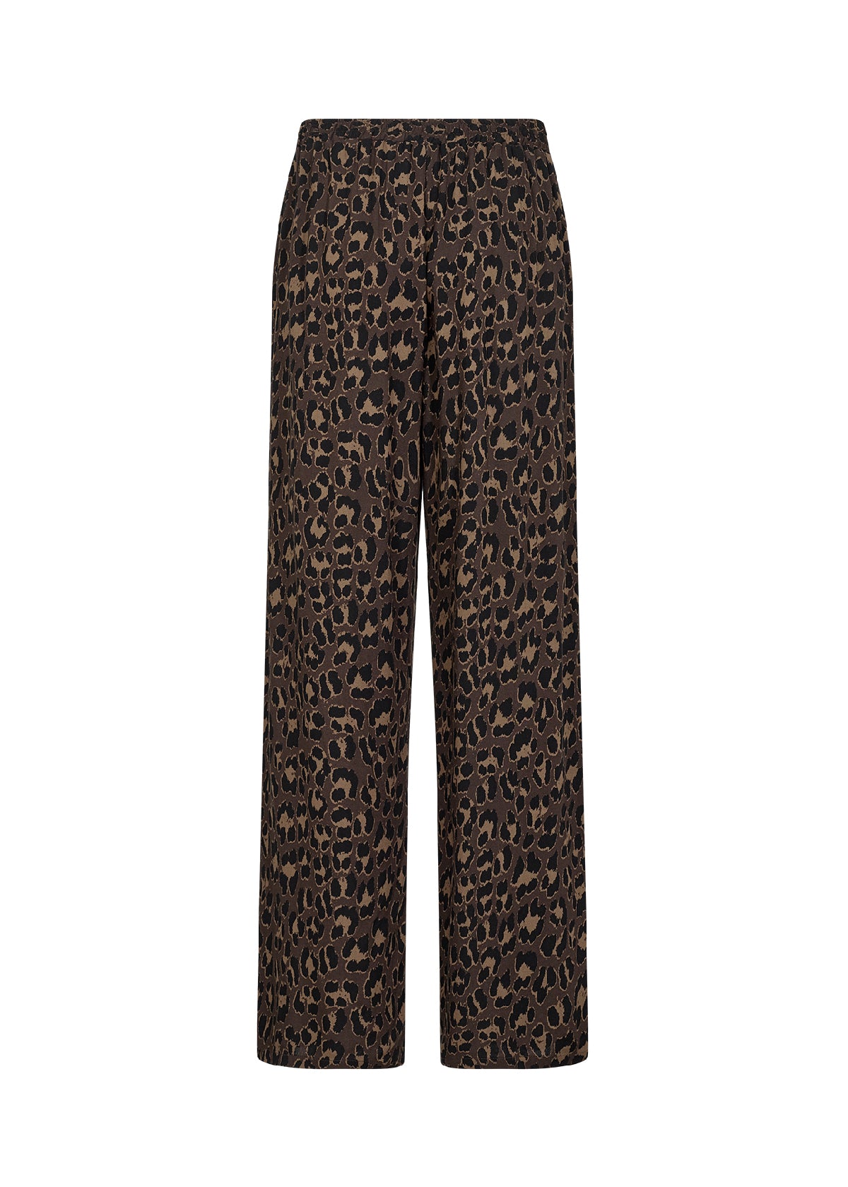 Leopard print pants on a white background