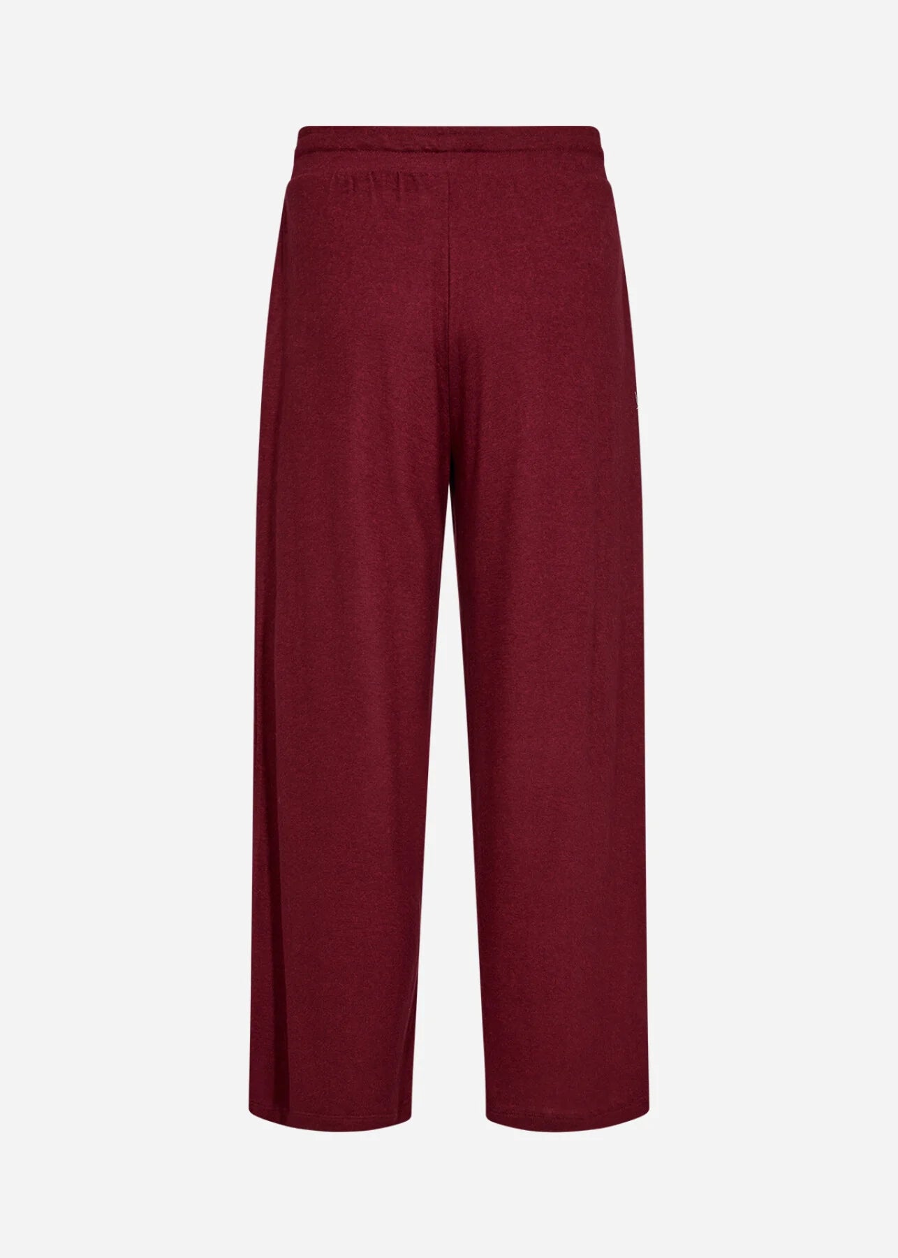 Maroon pants on a light gray background