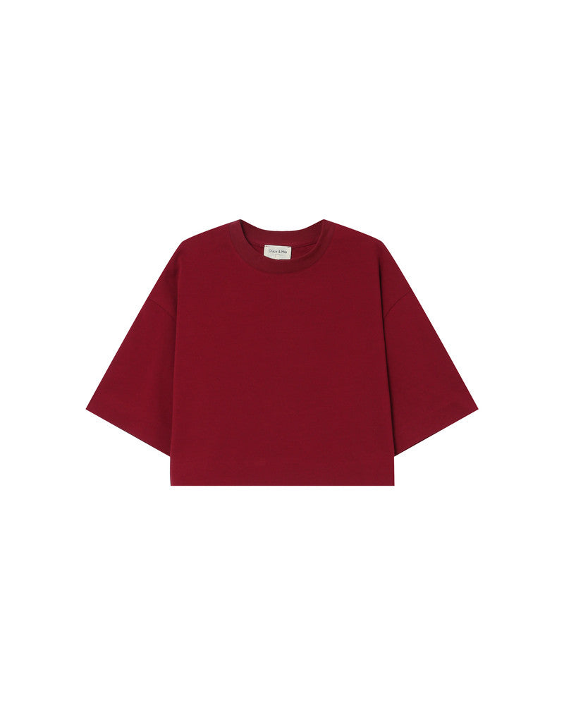 Red t'shirt on a white background