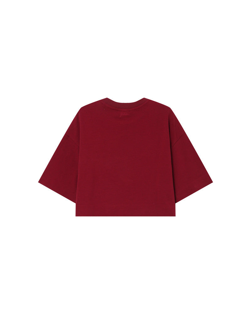 Red t-shirt on a white background