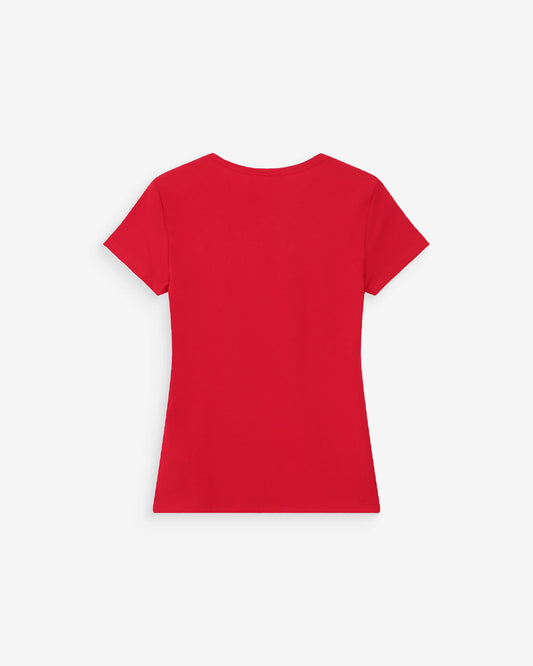 Red t-shirt on a white background
