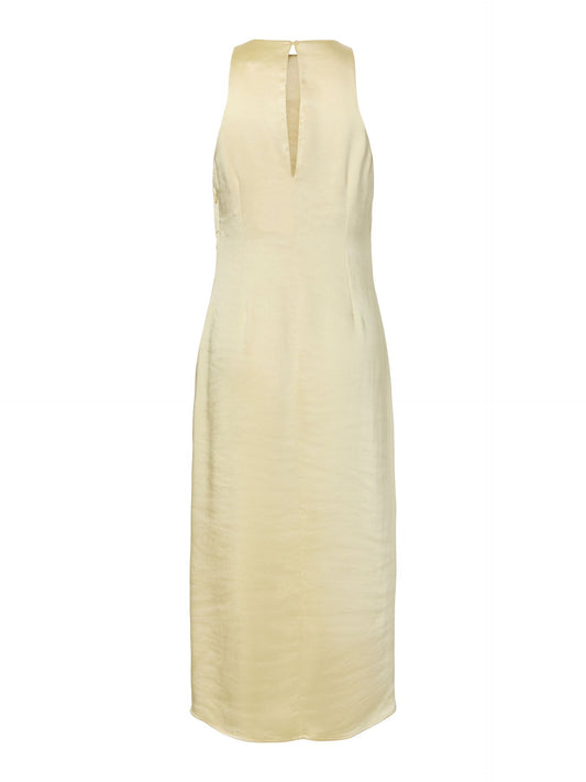Beige dress on a white background