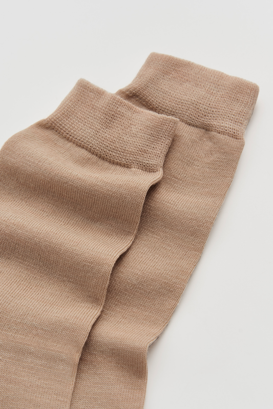 Biscuit Beige Merino Socks