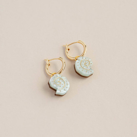 Shell Hoop Earrings