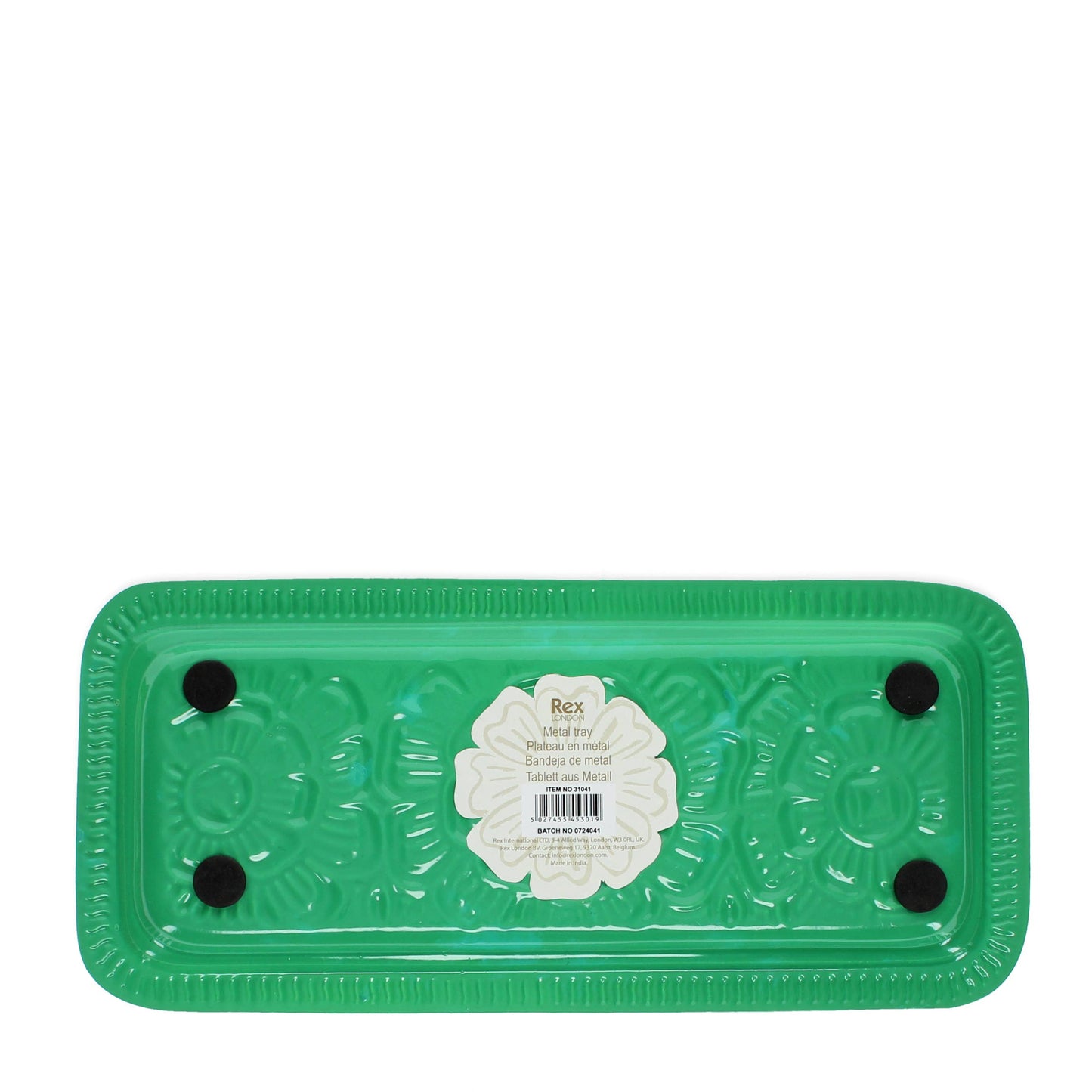 Enamel trinket tray - Dark green