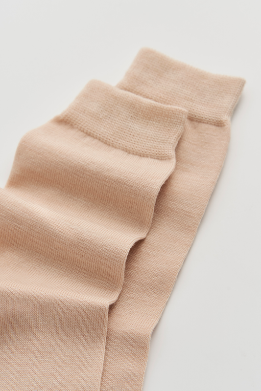 Milky Tea Beige Merino Socks