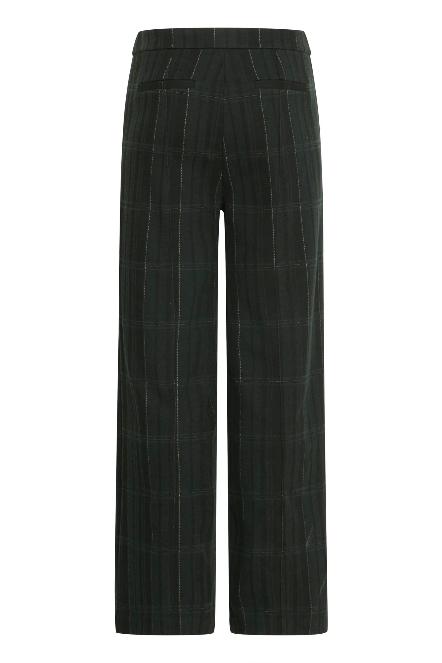 Black checkered pants on a white background