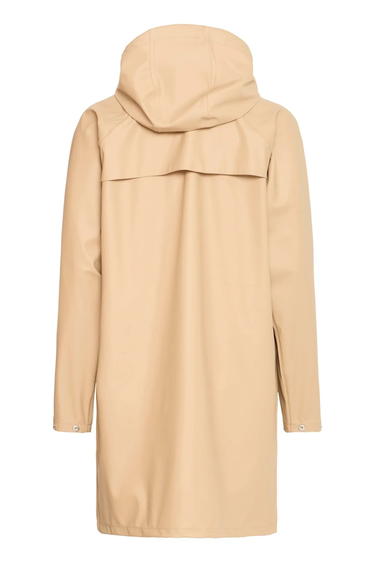 IhTazi Hooded Raincoat - Travertine