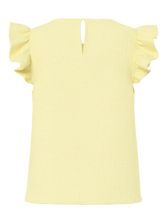 PCSastina SL O Neck Top - French Vanilla