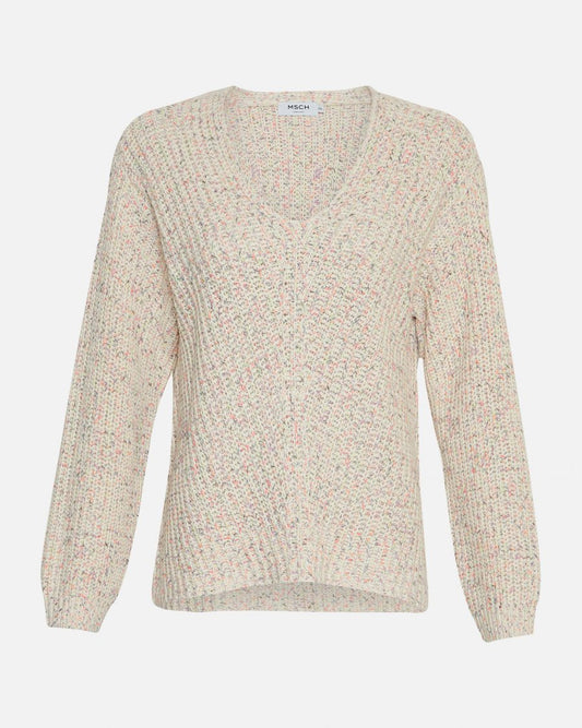 MSCHDealyn V Pullover- Egret