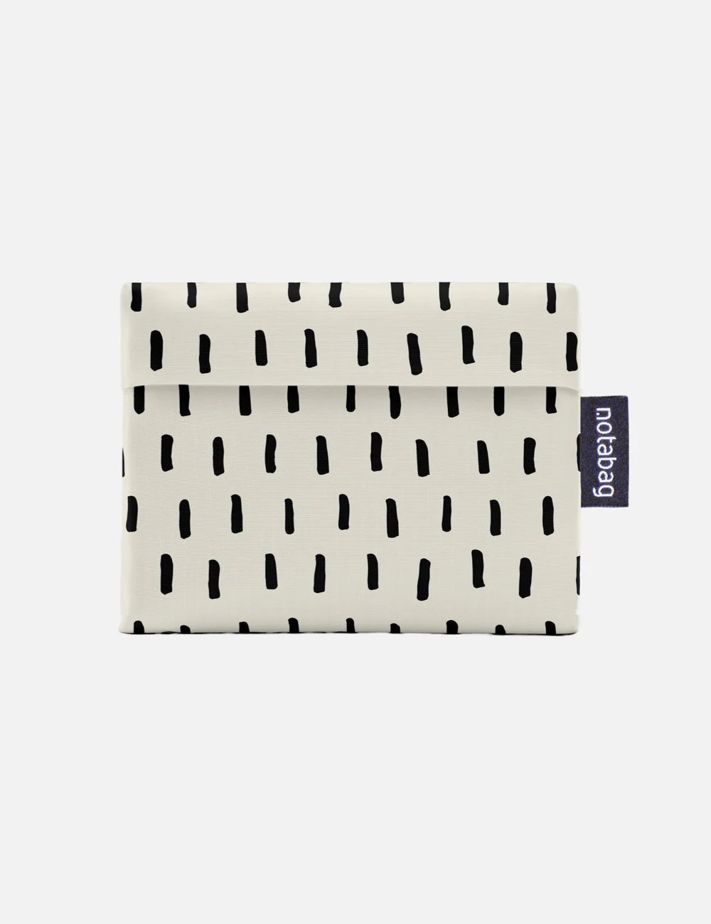 Small pouch with black pattern on a white background