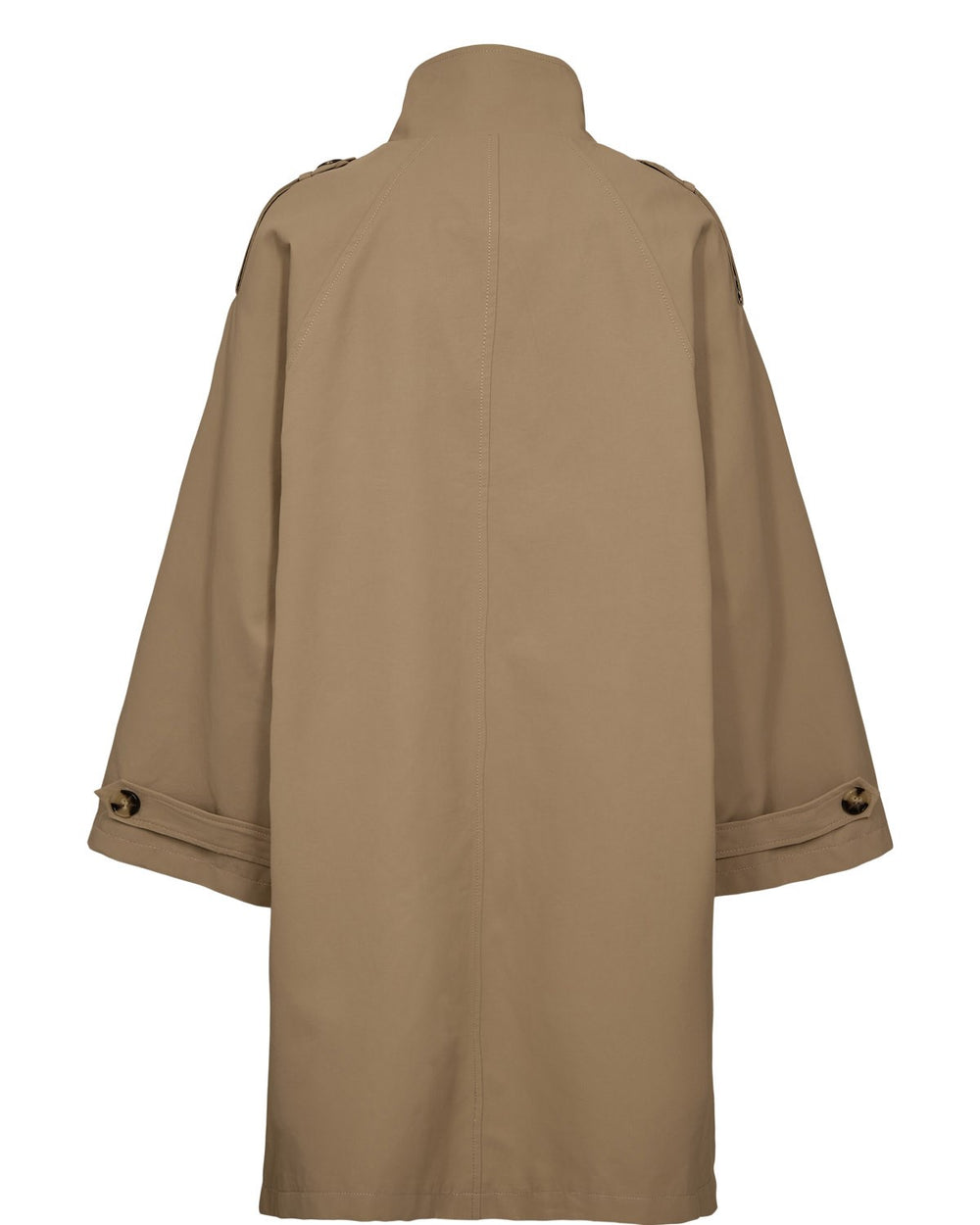 Brown coat on a white background