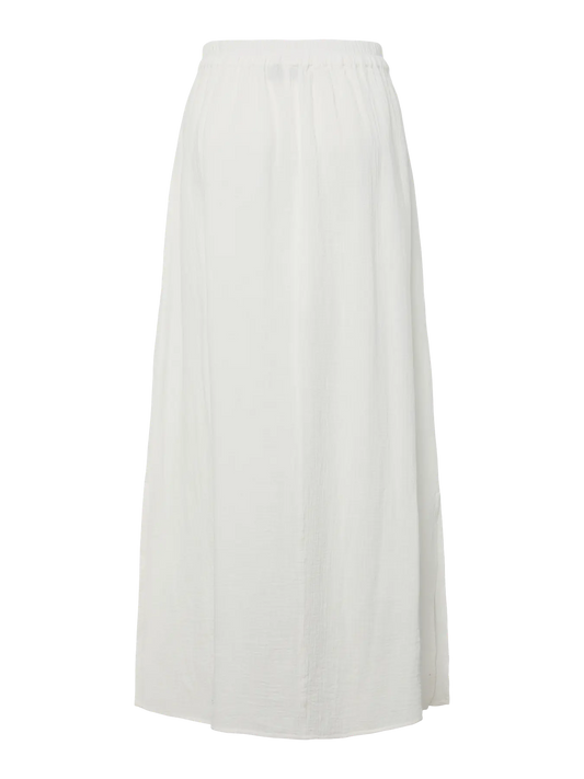 White skirt on a white background