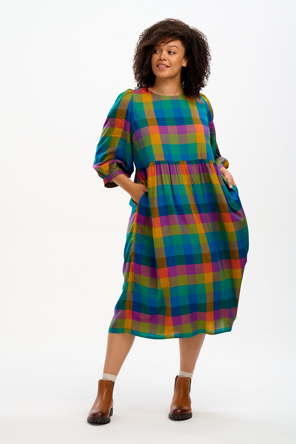 Kiara Midi Smock Dress