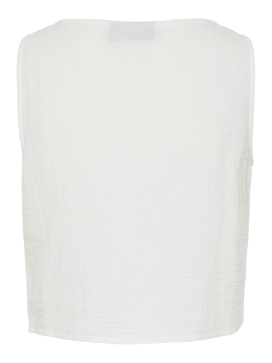 PCSastina Cropped Top - Cloud Dancer