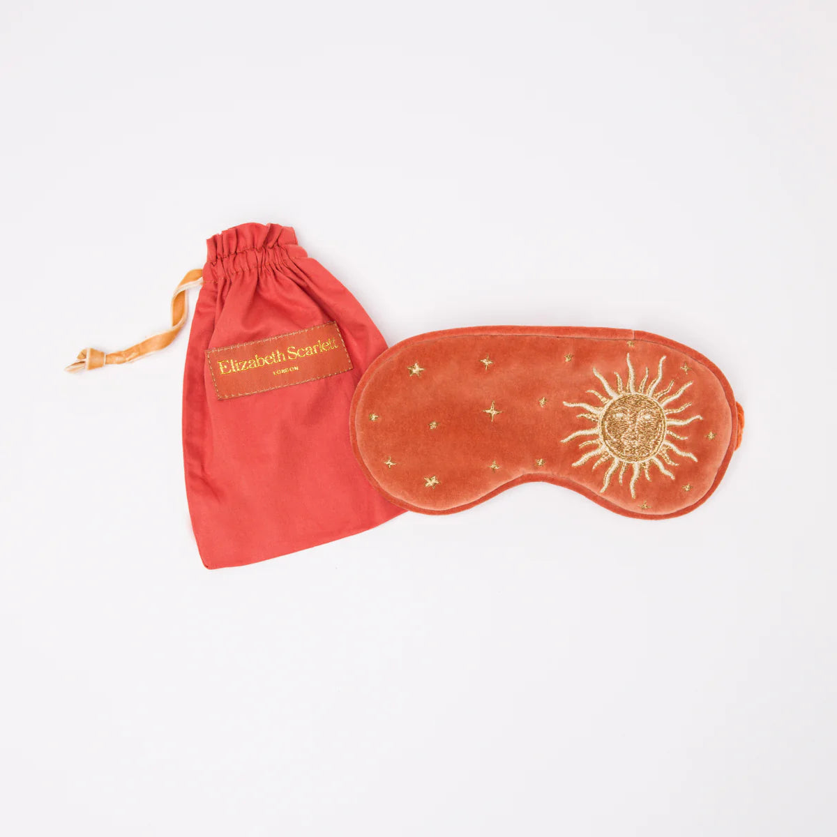 Sun Goddess Velvet Eye Mask - Rust