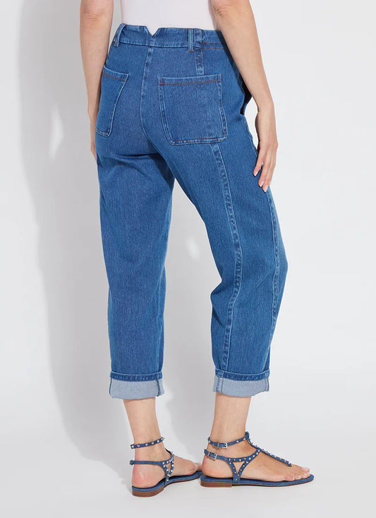 Winslet Cuffed Barrel Crop Jeans 10-3627-M9