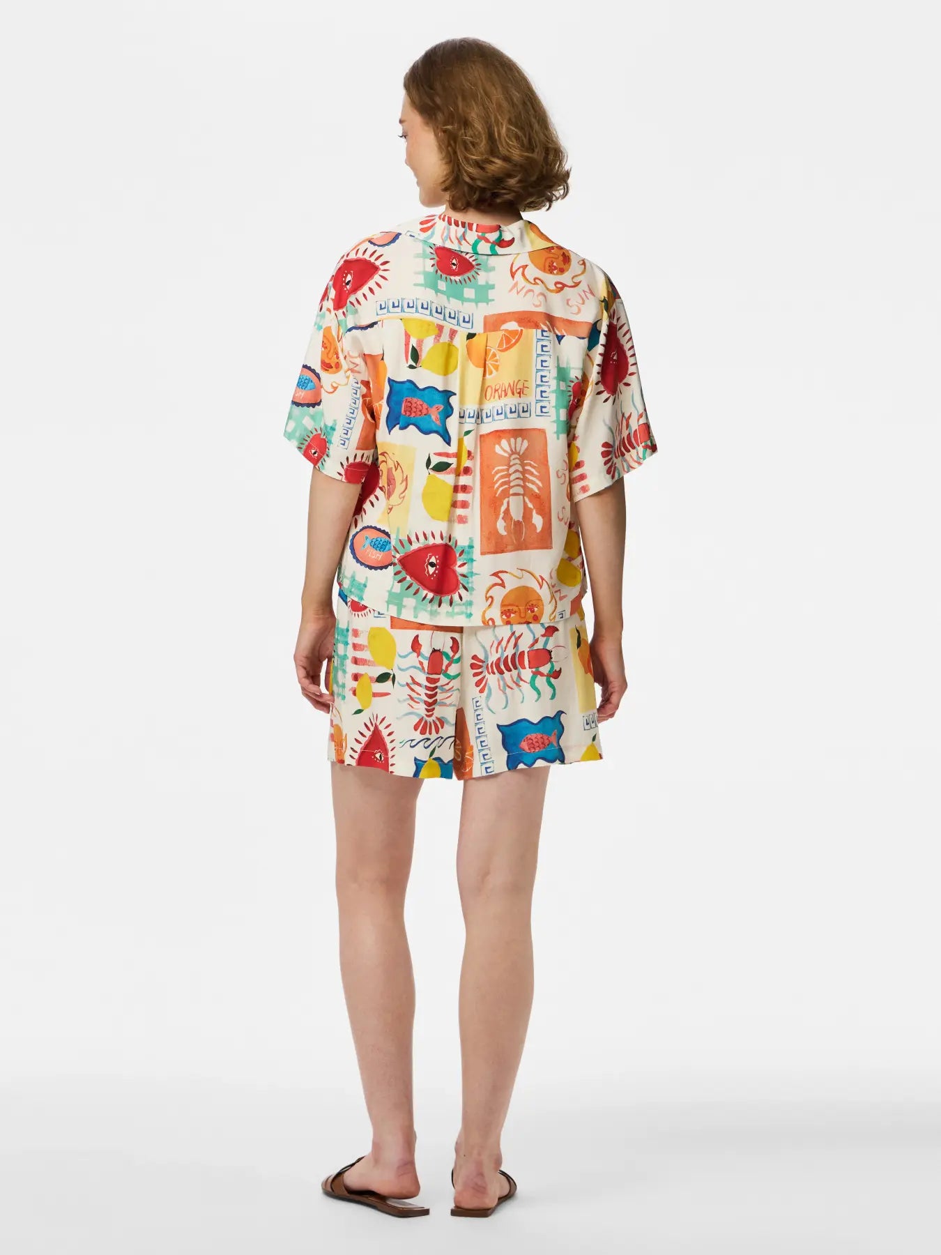 PCKlarisa Shirt-Eggnog/Heart Print