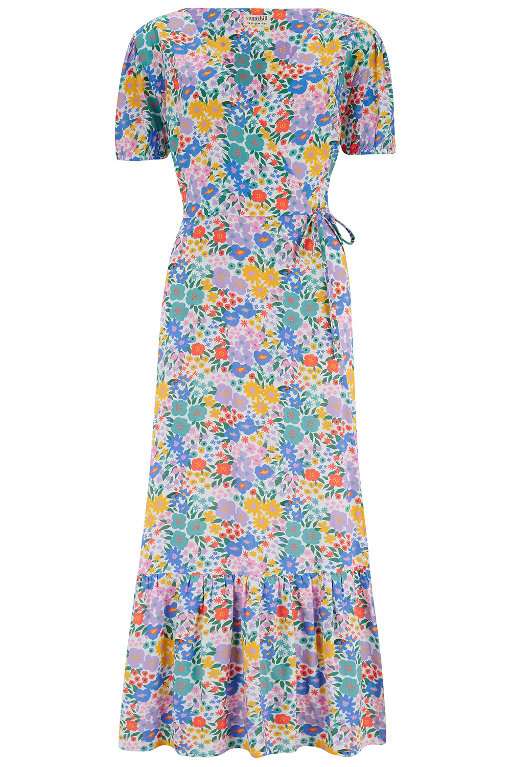 Jameela Midi Wrap Dress - Multi, Busy Floral