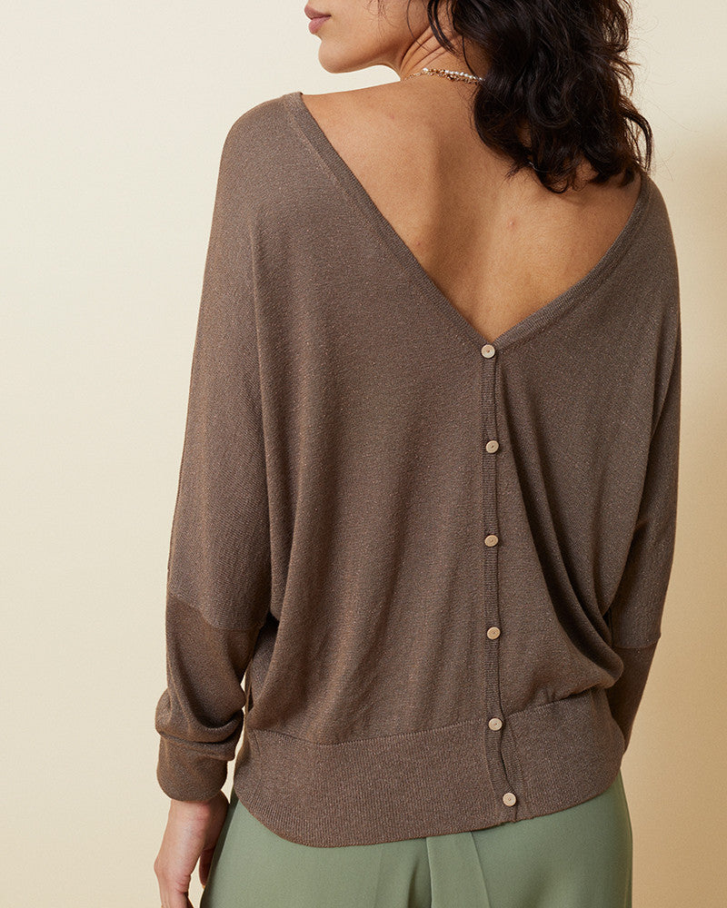 Gabon Cardigan - Kaki