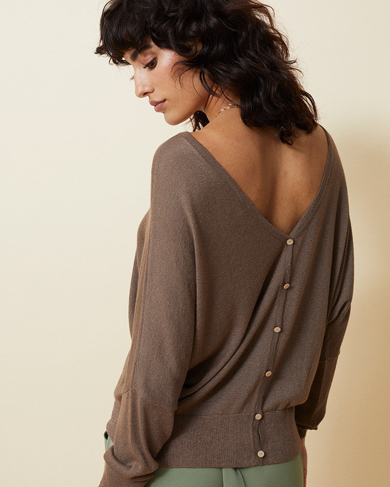 Gabon Cardigan - Kaki