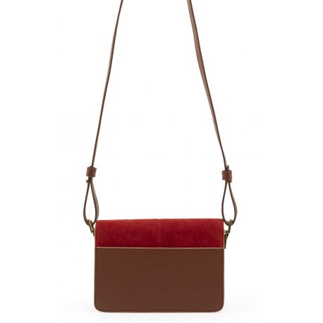 The Sticky Sis Club - Shoulder Bag - Faded Burgandy/Poppy Red