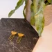 Colour and Brass Geometric Earrings