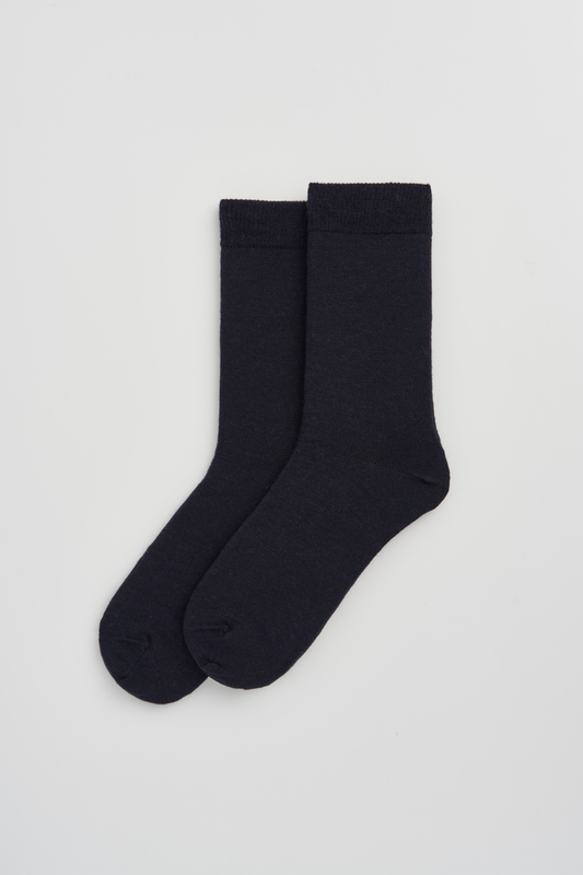 Inky Blue Merino Socks