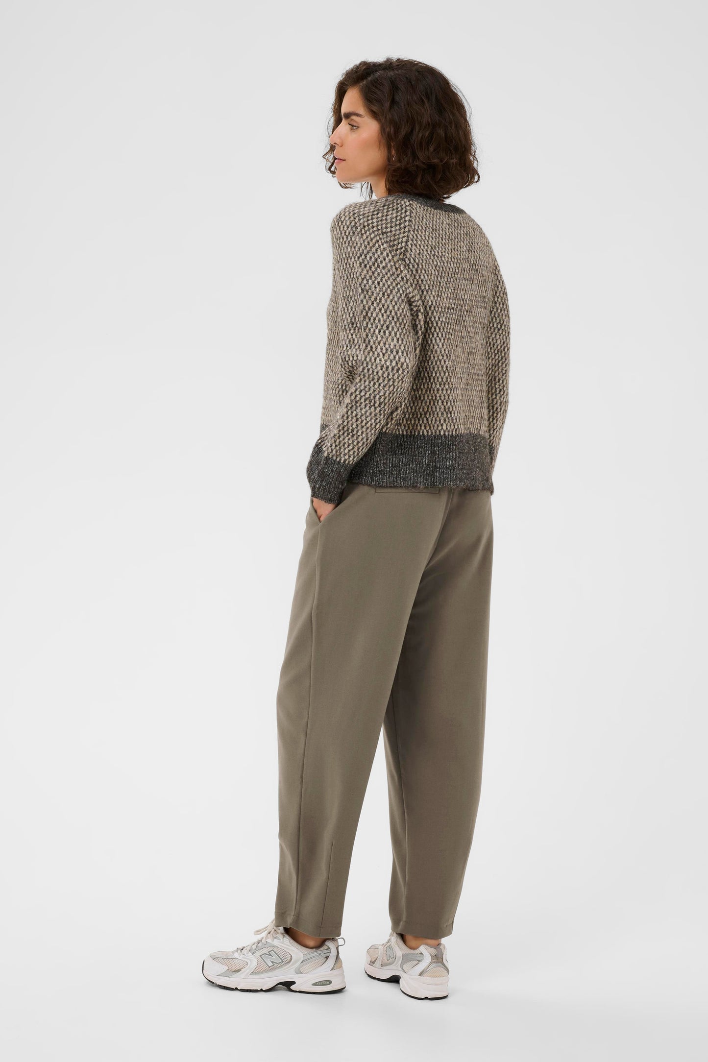 KAMerle Cropped Trousers - Morel