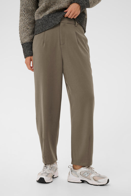 KAMerle Cropped Trousers - Morel