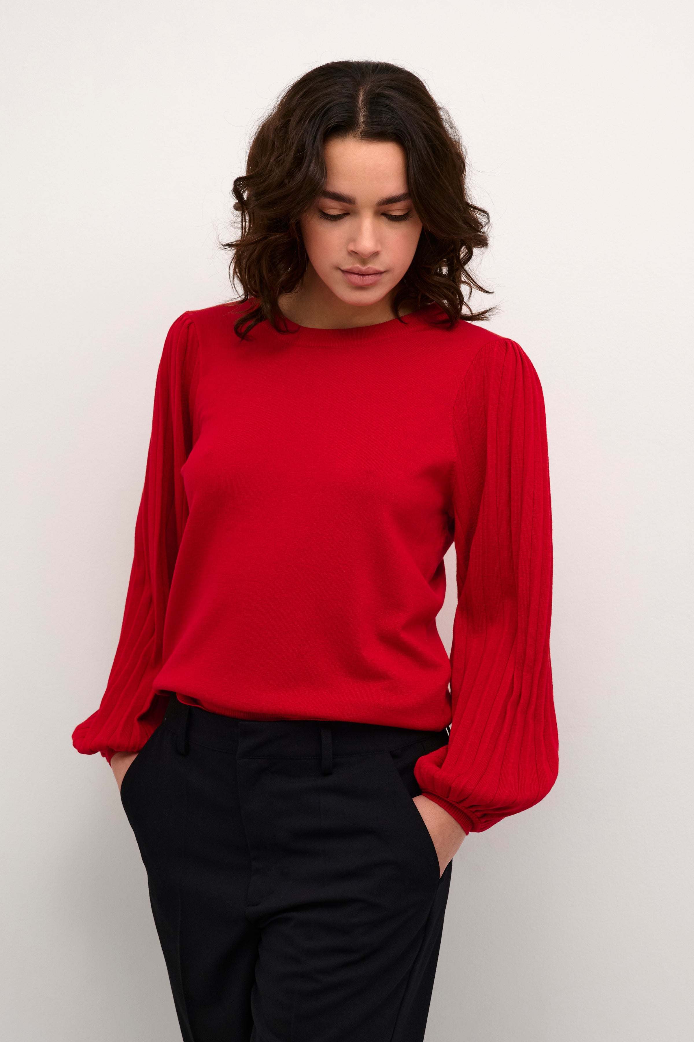 KAlone Knit Pullover - Haute Red