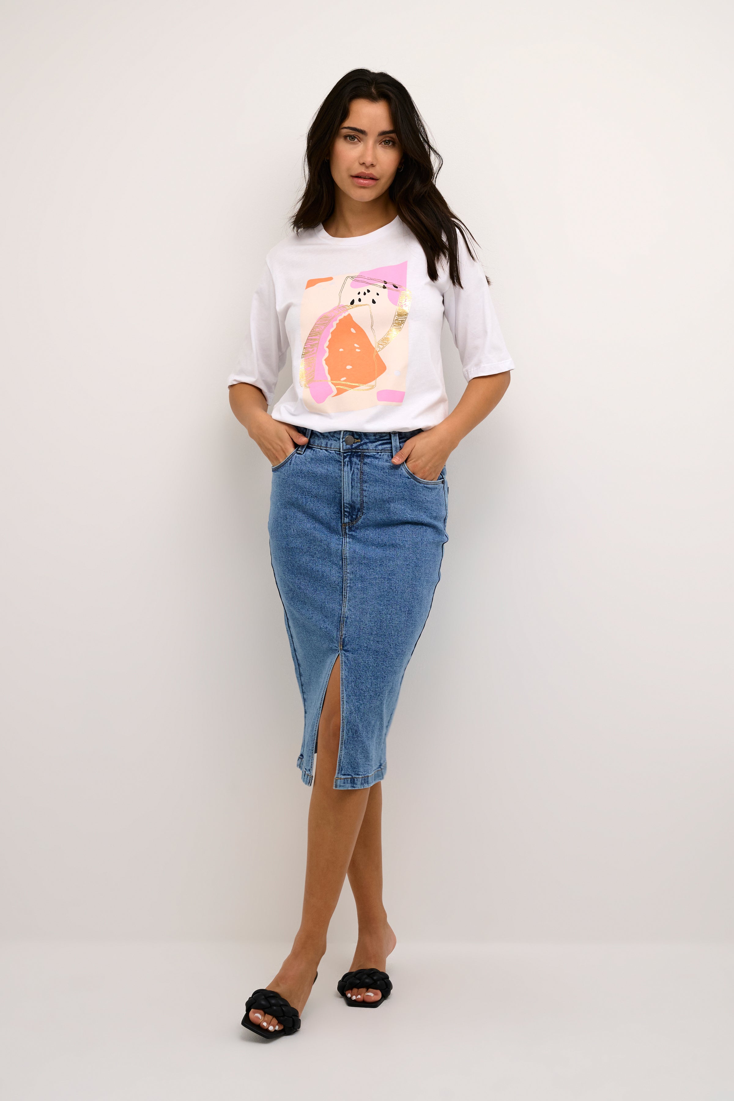 KAbarbeth Denim Skirt