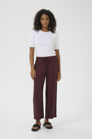 KAmilla Cropped Wide Pants - Fudge