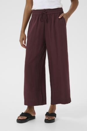 KAmilla Cropped Wide Pants - Fudge