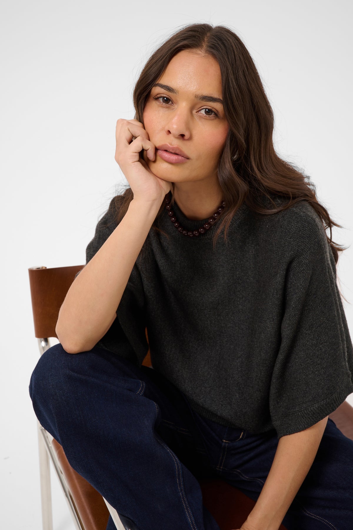 KAbarbara Pullover - Dark Grey Melange