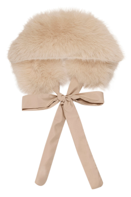 KAdelores Faux Fur Collar - Feather Gray