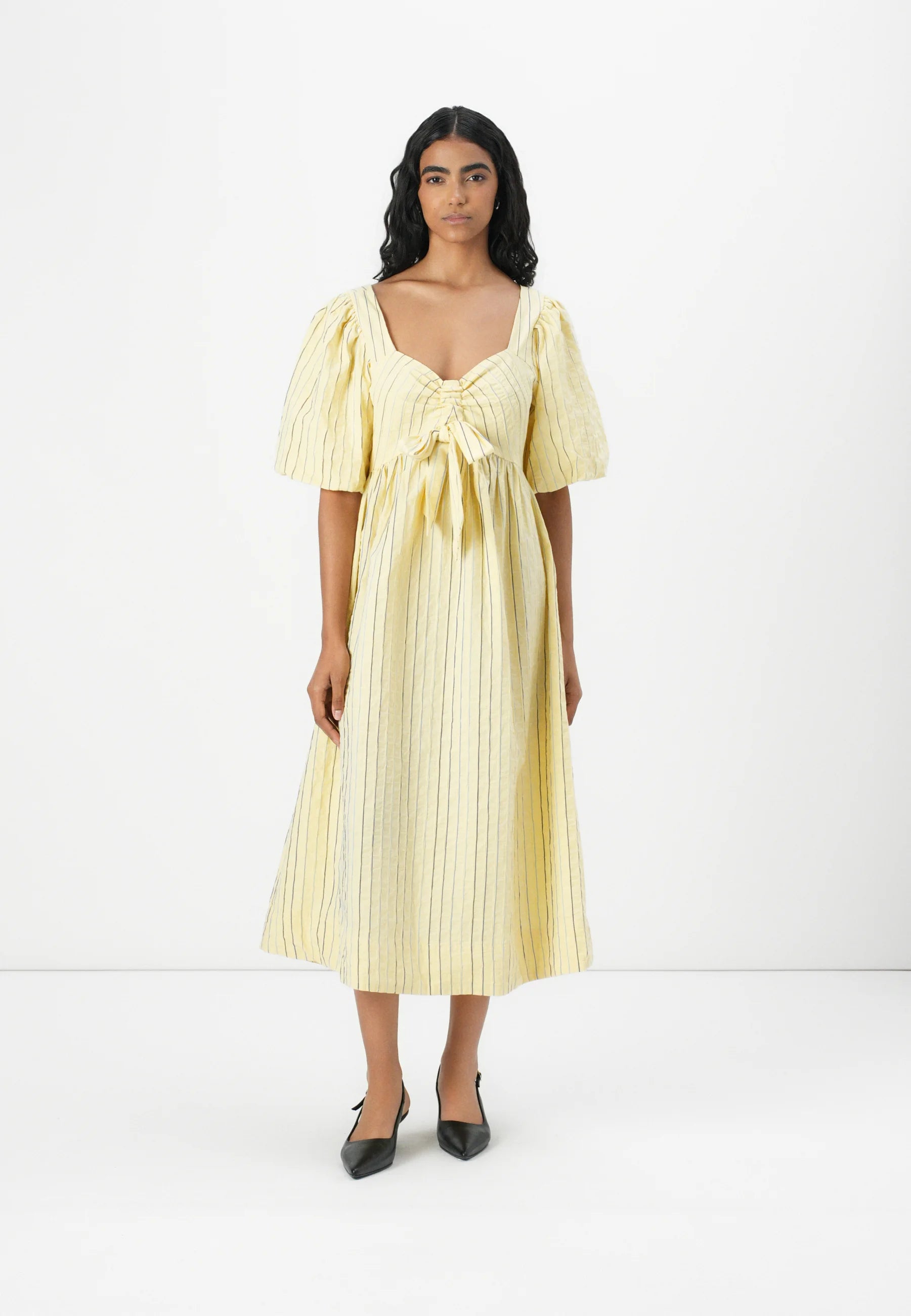 YASMellow 2/4 Midi Dress- French Vanilla