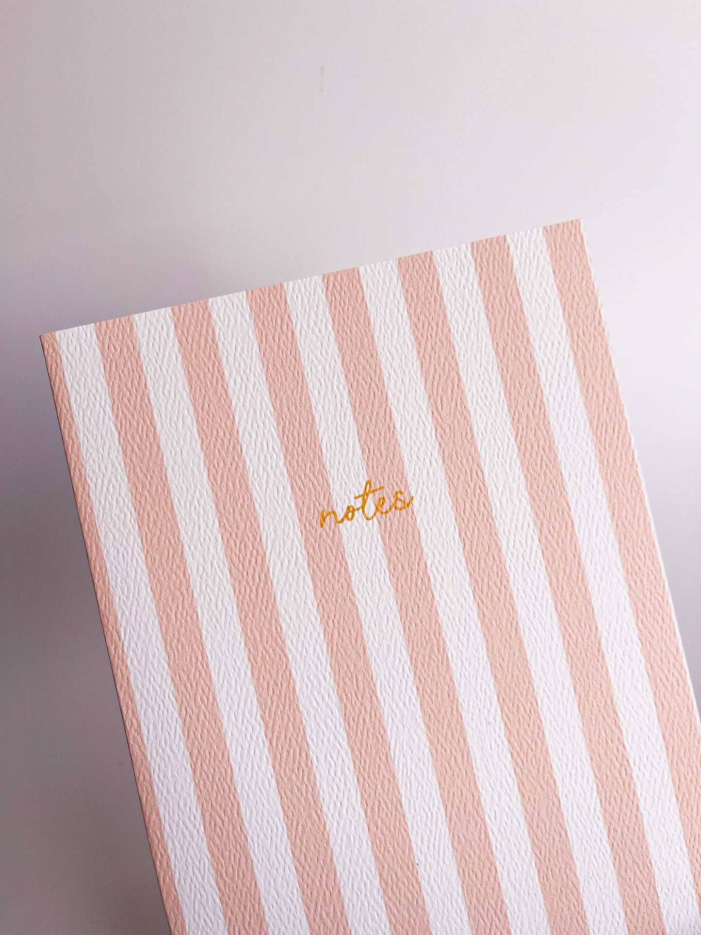 Striped Notebook with Contrast Color