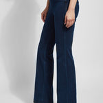 LYSSE Knit Denim Jeans - Indigo -Long flare