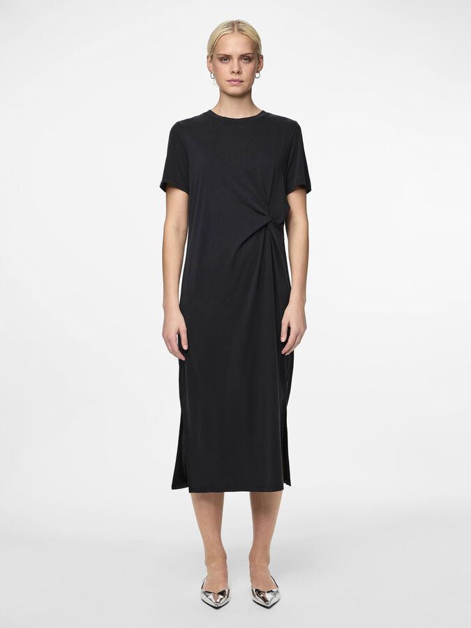 PCAnora Midi Knot Dress - Black