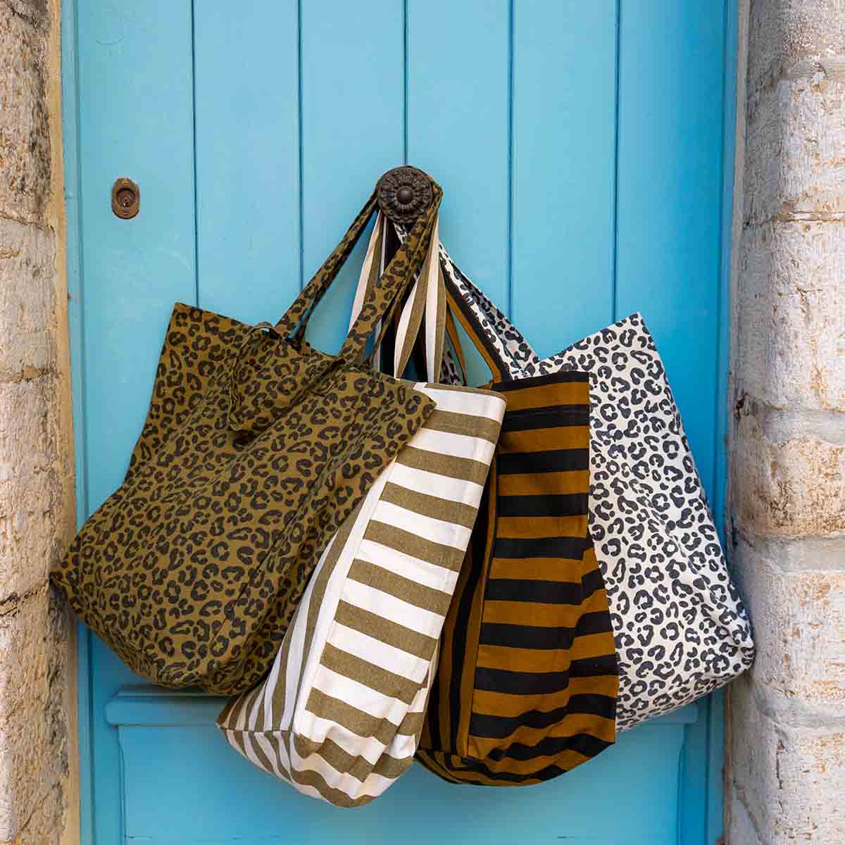 Elisabeth Tote Bag Cumin Stripe