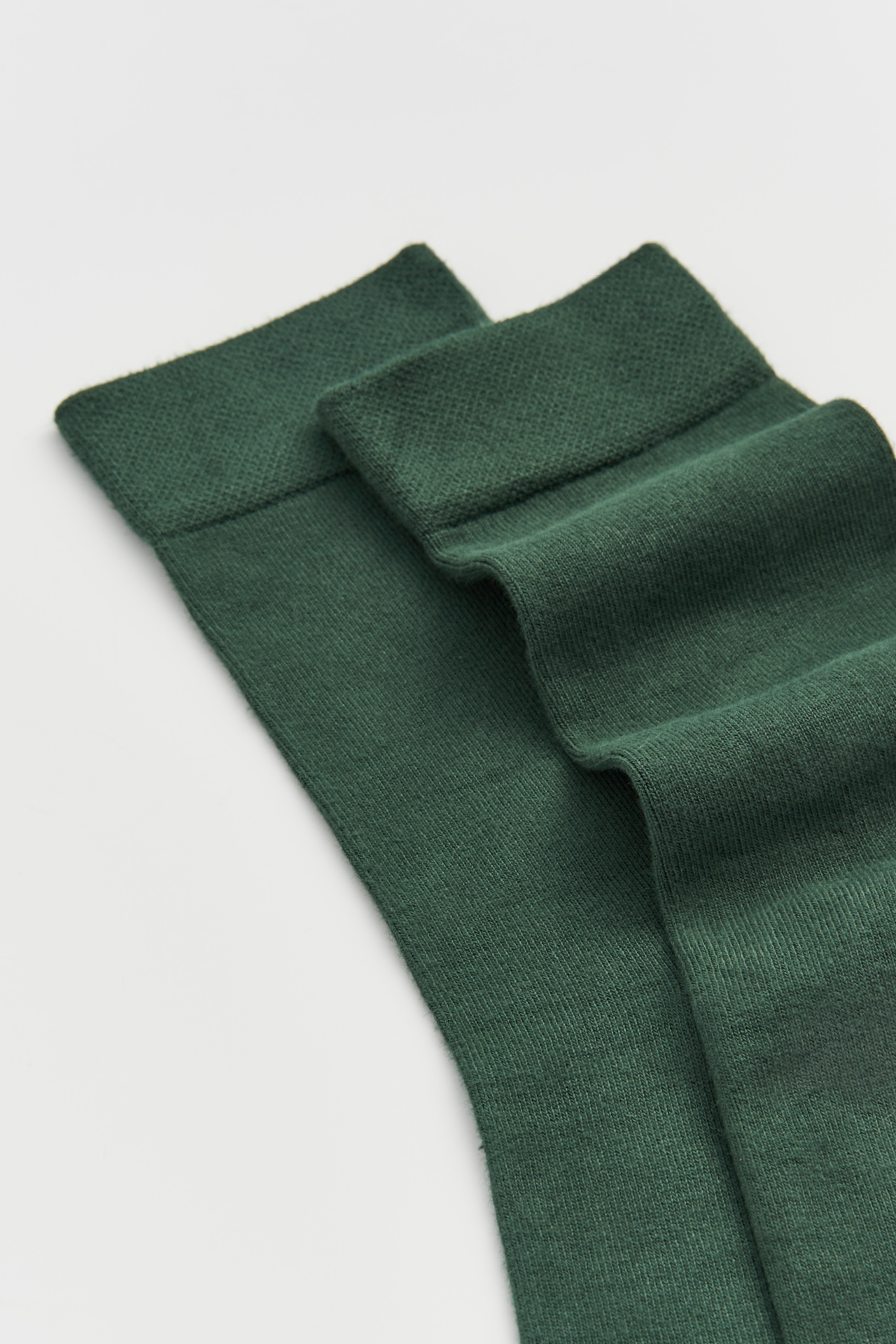 Forest Green Calf Length Bamboo Socks