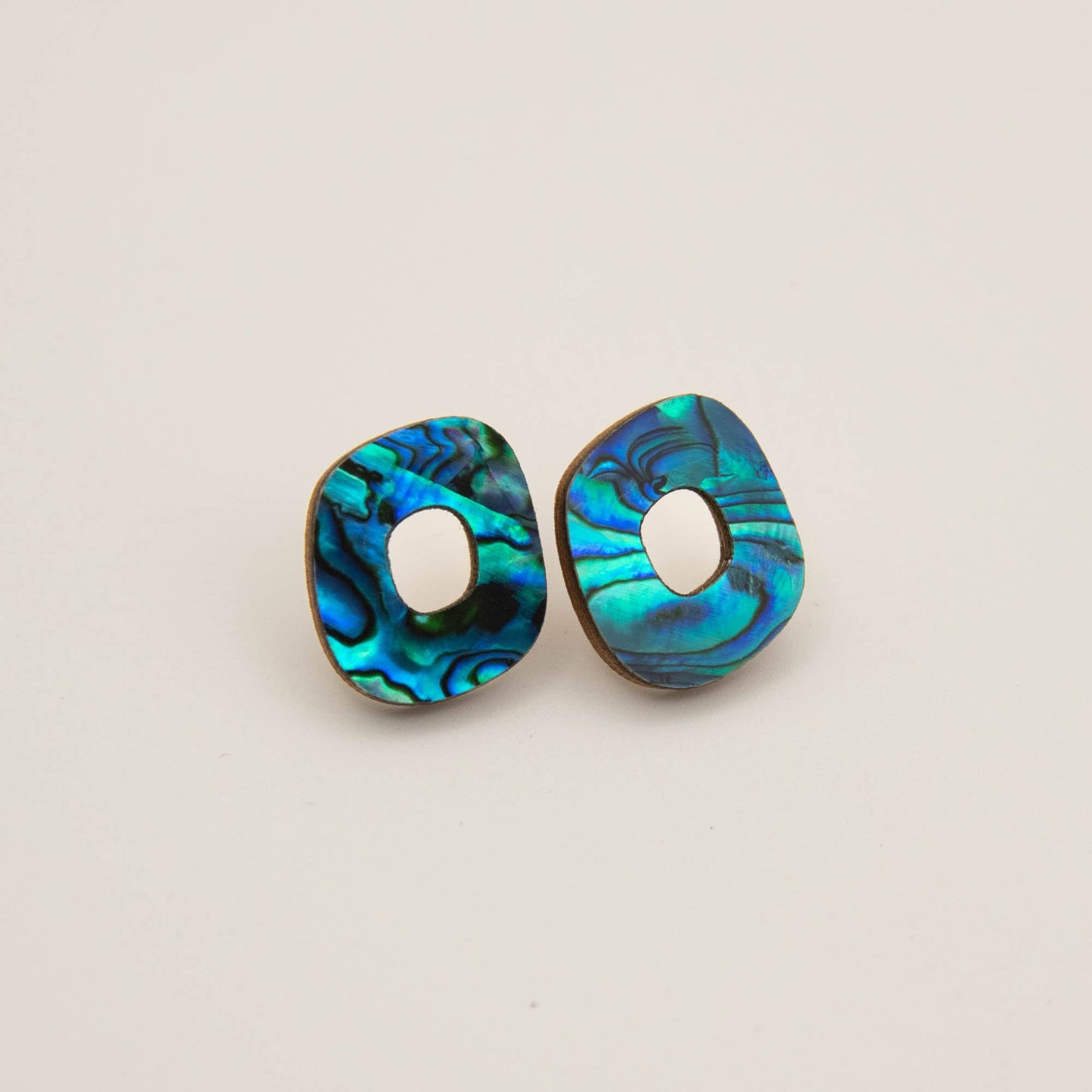 Rounded Form Stud Earrings - Medium